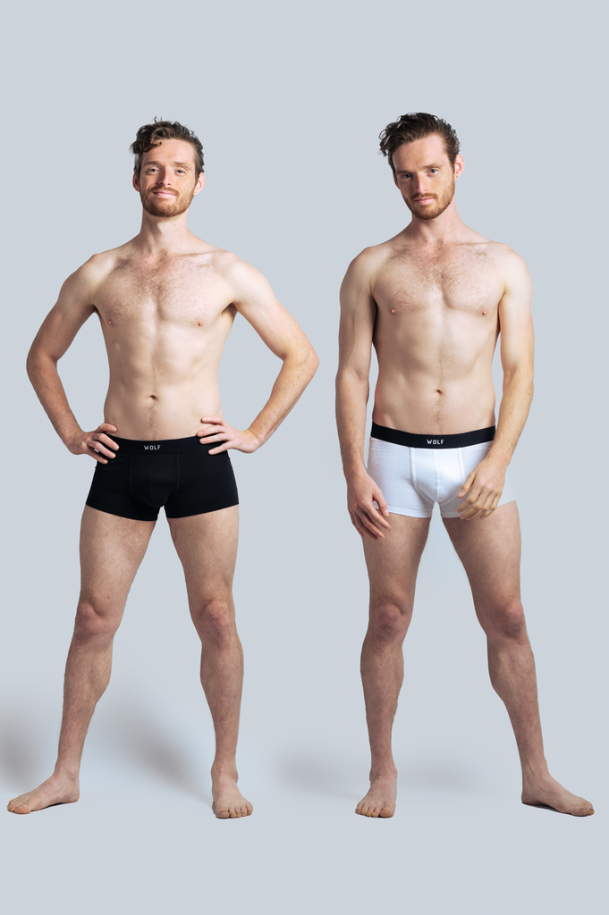 WOLF BOXER TRUNK 2-pack (black & white)